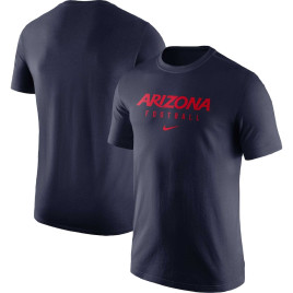 Men's -  Arizona Wildcats Nike Team Issue Performance Navy College Football T-Shirt