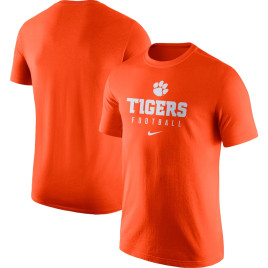 Men's - Clemson Tigers Nike Team Issue Performance Orange College Football T-Shirt Men's - Clemson Tigers Nike Team Issue Performance Orange College Football T-Shirt