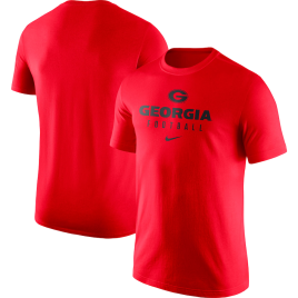 Men's -  Georgia Bulldogs Nike Team Issue Performance Red College Football T-Shirt