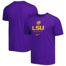 Men's -  LSU Tigers Nike Team Issue Performance Purple College Football T-Shirt