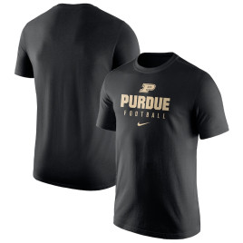 Men's -  Purdue Boilermakers Nike Team Issue Performance Black College Football T-Shirt