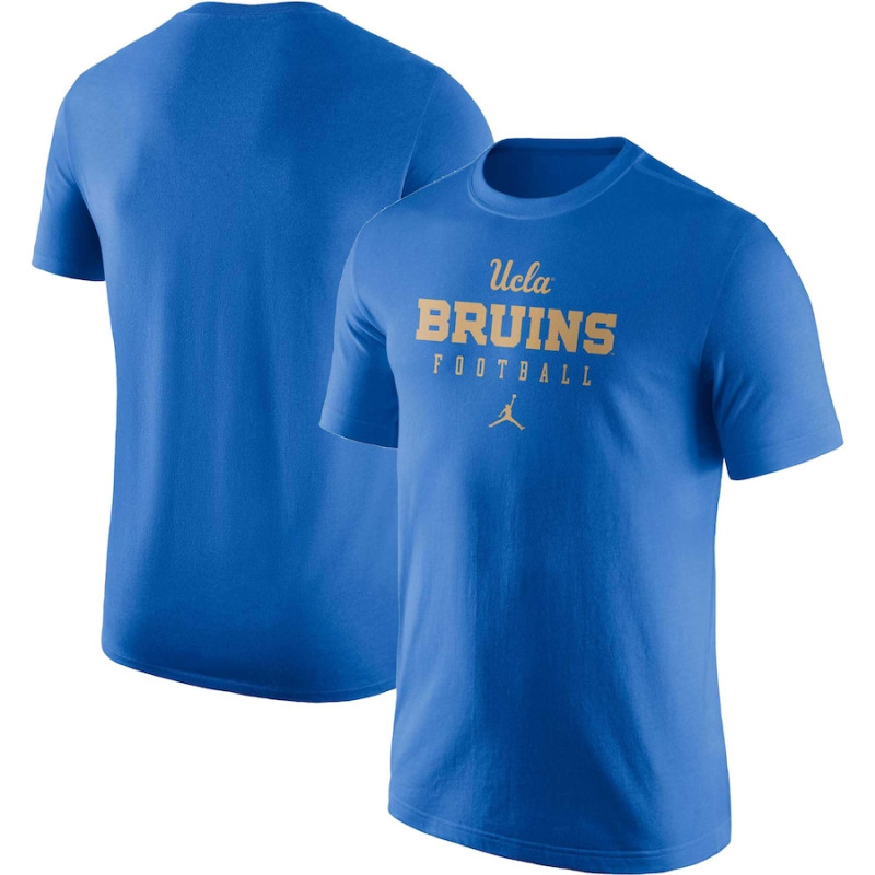 Men's - UCLA Bruins Jordan Brand Team Issue Performance Blue College Football T-Shirt Men's - UCLA Bruins Jordan Brand Team Issue Performance Blue College Football T-Shirt