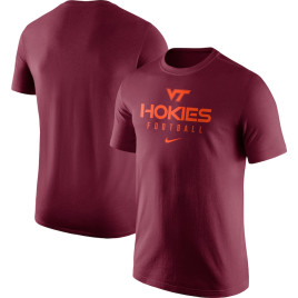 Men's -  Virginia Tech Hokies Nike Team Issue Performance Maroon College Football T-Shirt