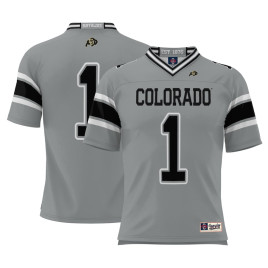 Youth #1 Colorado Buffaloes ProSphere Endzone Gray College Football Jersey