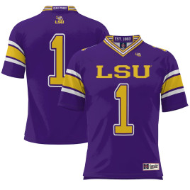 Men's - #1 LSU Tigers ProSphere Endzone Purple College Football Jersey