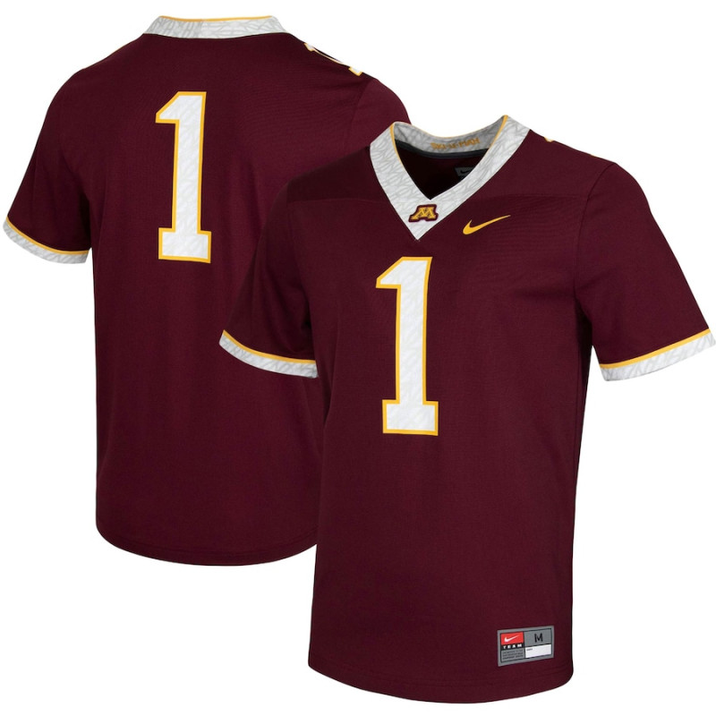 Men's - #1 Minnesota Golden Gophers Nike Untouchable Game Maroon College Football Jersey Men's - #1 Minnesota Golden Gophers Nike Untouchable Game Maroon College Football Jersey