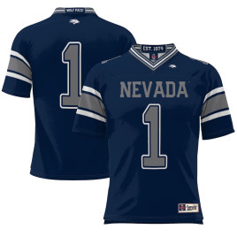 Men's - #1 Nevada Wolf Pack ProSphere Endzone Navy College Football Jersey