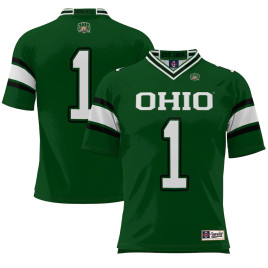 Men's - #1 Ohio Bobcats ProSphere Endzone Green College Football Jersey