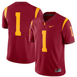Men's - #1 USC Trojans Nike Team Game Cardinal College Football Jersey