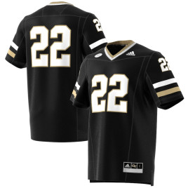 Men's - #22 Georgia Tech Yellow Jackets adidas Premier Strategy Black College Football Jersey