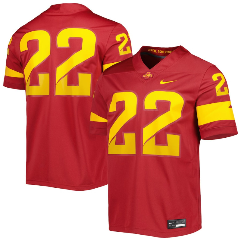 Men's - #22 Iowa State Cyclones Nike Untouchable Cardinal College Football Jersey Men's - #22 Iowa State Cyclones Nike Untouchable Cardinal College Football Jersey