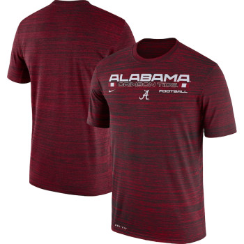 Men's - Alabama Crimson Tide Nike Team Velocity Legend Performance Crimson College Football T-Shirt