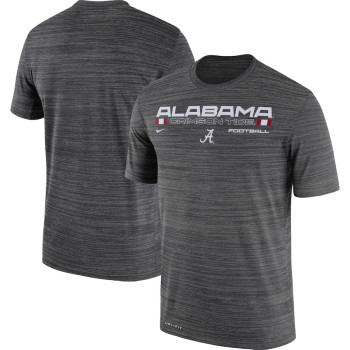 Men's - Alabama Crimson Tide Nike Velocity Legend Performance Charcoal College Football T-Shirt
