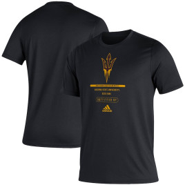 Men's - Arizona State Sun Devils adidas Sideline Locker Tag Creator AEROREADY Black College Football T-Shirt Men's - Arizona State Sun Devils adidas Sideline Locker Tag Creator AEROREADY Black College Football T-Shirt