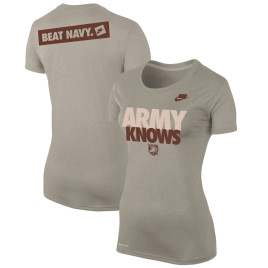 Women's Army Black Knights Nike Rivalry Army Knows Light Brown College Football T-Shirt Women's Army Black Knights Nike Rivalry Army Knows Light Brown College Football T-Shirt