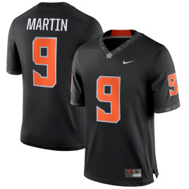 Men's - Brock Martin Oklahoma State Cowboys Nike NIL Replica Black College Football Jersey