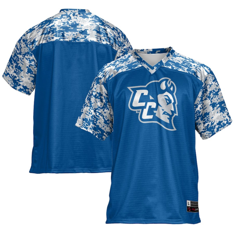 Men's - Central Connecticut State Blue Devils Royal College Football Jersey Men's - Central Connecticut State Blue Devils Royal College Football Jersey