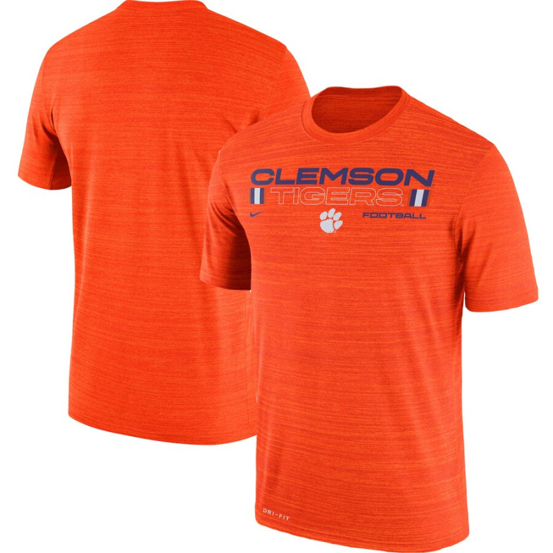 Men's - Clemson Tigers Nike Team Velocity Legend Performance Orange College Football T-Shirt Men's - Clemson Tigers Nike Team Velocity Legend Performance Orange College Football T-Shirt
