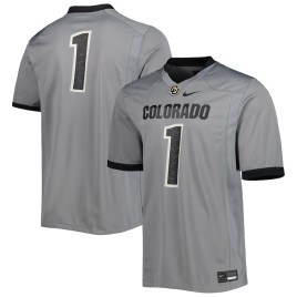 Men's - Colorado Buffaloes Nike #1 Untouchable Replica Silver College Football Jersey