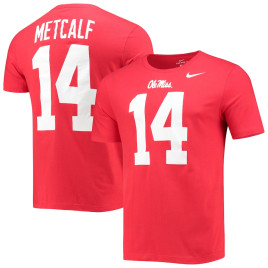 Men's - DK Metcalf Ole Miss Rebels Nike Alumni Name & Number Red College Football T-Shirt Men's - DK Metcalf Ole Miss Rebels Nike Alumni Name & Number Red College Football T-Shirt