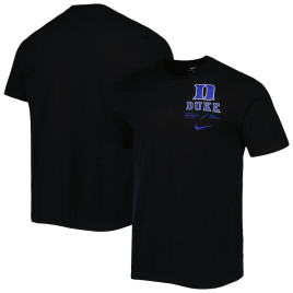 Men's - Duke Blue Devils Nike Team Practice Performance Black College Football T-Shirt