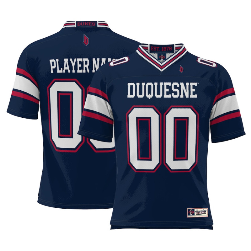 Men's - Duquesne Dukes ProSphere NIL Customize Blue College Football Jersey Men's - Duquesne Dukes ProSphere NIL Customize Blue College Football Jersey