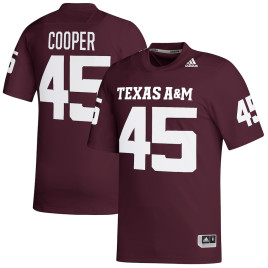 Men's - Edgerrin Cooper Texas A&M Aggies adidas NIL Replica Maroon College Football Jersey