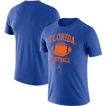 Men's - Florida Gators Jordan Brand Retro Lockup Legend Performance Royal College Football T-Shirt
