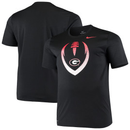 Men's - Georgia Bulldogs Nike Legend Icon Performance Black College Football T-Shirt