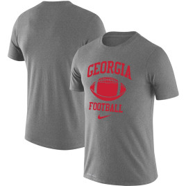 Men's - Georgia Bulldogs Nike Retro Lockup Legend Performance Heathered Gray College Football T-Shirt
