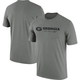 Men's - Georgia Bulldogs Nike Team Legend Performance Heather Gray College Football T-Shirt Men's - Georgia Bulldogs Nike Team Legend Performance Heather Gray College Football T-Shirt