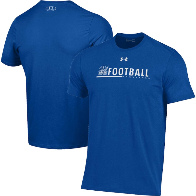 Men's - Hampton Pirates Under Armour 2022 Sideline Performance Cotton Royal College Football T-Shirt Men's - Hampton Pirates Under Armour 2022 Sideline Performance Cotton Royal College Football T-Shirt