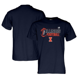 Men's - Illinois Fighting Illini Blue 84 2023 ReliaQuest Bowl Navy College Football T-Shirt