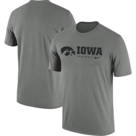 Men's - Iowa Hawkeyes Nike Team Legend Performance Heather Gray College Football T-Shirt Men's - Iowa Hawkeyes Nike Team Legend Performance Heather Gray College Football T-Shirt