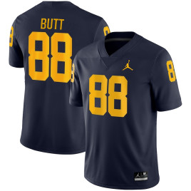 Men's - Jake Butt Michigan Wolverines Jordan Brand Game Navy College Football Jersey