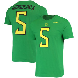 Men's - Kayvon Thibodeaux Oregon Ducks Nike 2022 NFL Draft Name & Number Green College Football T-Shirt