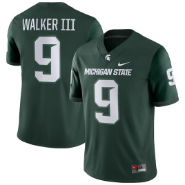 Men's - Kenneth Walker III Michigan State Spartans Nike Player Game Green College Football Jersey Men's - Kenneth Walker III Michigan State Spartans Nike Player Game Green College Football Jersey