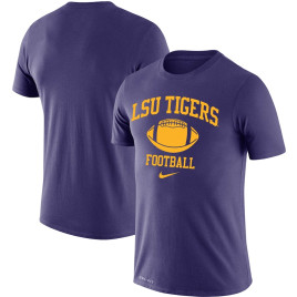Men's - LSU Tigers Nike Retro Lockup Legend Performance Purple College Football T-Shirt