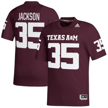 Men's - McKinnley Jackson Texas A&M Aggies adidas NIL Replica Maroon College Football Jersey Men's - McKinnley Jackson Texas A&M Aggies adidas NIL Replica Maroon College Football Jersey