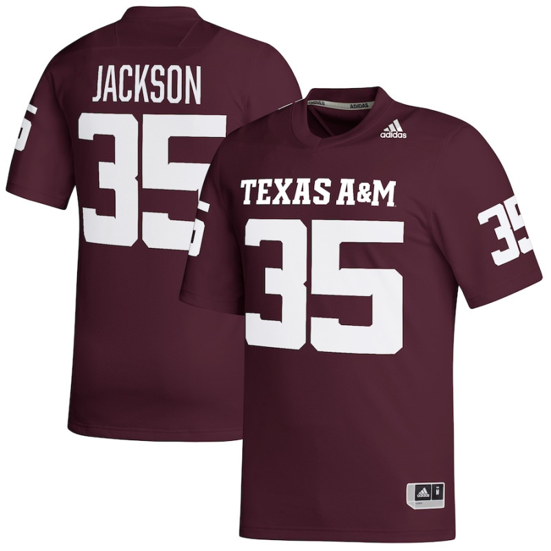 Men's - McKinnley Jackson Texas A&M Aggies adidas NIL Replica Maroon College Football Jersey Men's - McKinnley Jackson Texas A&M Aggies adidas NIL Replica Maroon College Football Jersey