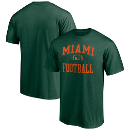 Men's - Miami Hurricanes Fanatics Branded First Sprint Team Green College Football T-Shirt