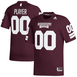 Men's - Mississippi State Bulldogs adidas Customize NIL Replica Maroon College Football Jersey