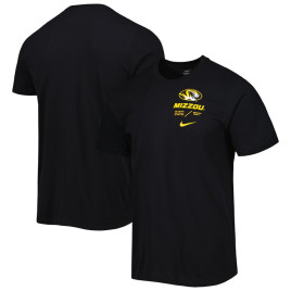 Men's - Missouri Tigers Nike Team Practice Performance Black College Football T-Shirt