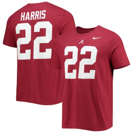 Men's - Najee Harris Alabama Crimson Tide Nike Alumni Name & Number Team Crimson College Football T-Shirt