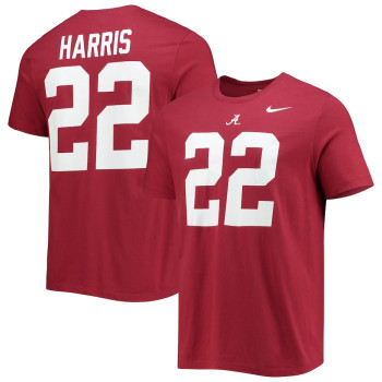Men's - Najee Harris Alabama Crimson Tide Nike Alumni Name & Number Team Crimson College Football T-Shirt