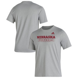 Men's - Nebraska Huskers adidas Sideline Locker Practice Creator AEROREADY Heathered Gray College Football T-Shirt Men's - Nebraska Huskers adidas Sideline Locker Practice Creator AEROREADY Heathered Gray College Football T-Shirt