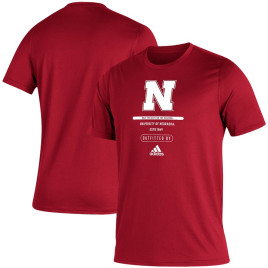 Men's - Nebraska Huskers adidas Sideline Locker Tag Creator AEROREADY Scarlet College Football T-Shirt Men's - Nebraska Huskers adidas Sideline Locker Tag Creator AEROREADY Scarlet College Football T-Shirt