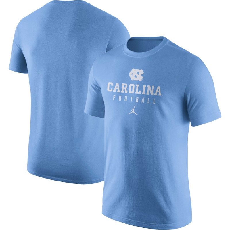 Men's - North Carolina Tar Heels Jordan Brand Team Issue Performance Carolina Blue College Football T-Shirt Men's - North Carolina Tar Heels Jordan Brand Team Issue Performance Carolina Blue College Football T-Shirt