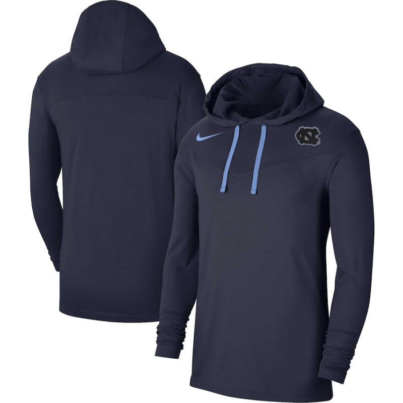 Men's - North Carolina Tar Heels Nike Off-Field Performance Long Sleeve Hoodie Navy College Football T-Shirt Men's - North Carolina Tar Heels Nike Off-Field Performance Long Sleeve Hoodie Navy College Football T-Shirt