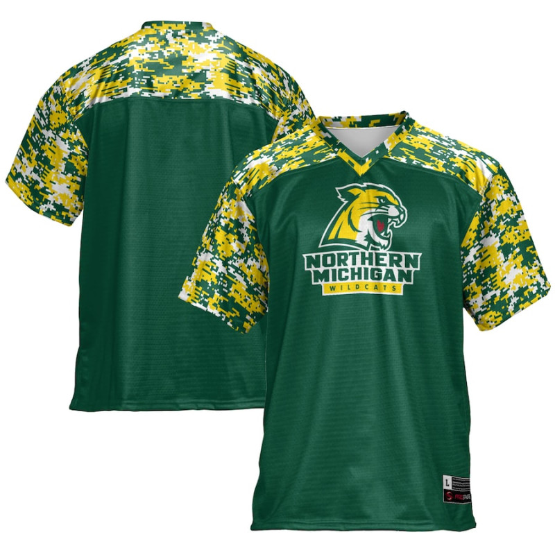 Men's - Northern Michigan Wildcats Green College Football Jersey Men's - Northern Michigan Wildcats Green College Football Jersey